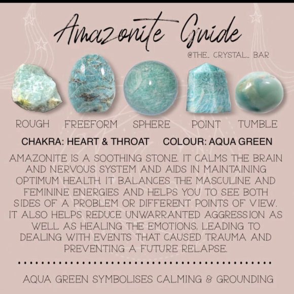 Amazonite Puffed Heart Crystal - Picture 2 of 3